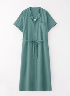 Cotton Maternity & Nursing Shirt Dress, , hi-res