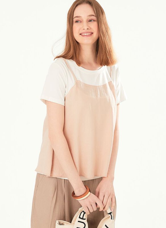 2 in 1 Maternity & Nursing Spliced Top