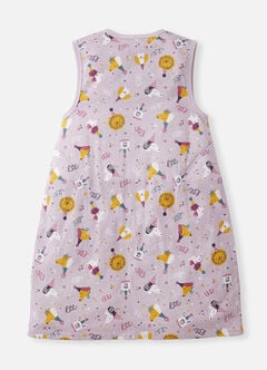Lightweight Optimum Temp. Sleep Suit-Doggie Party, Purple, hi-res