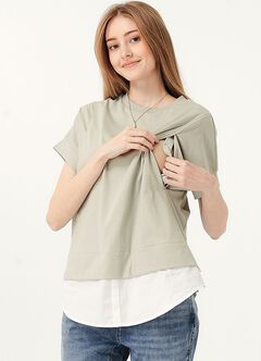 2 in 1 Cotton M&N Top, , hi-res