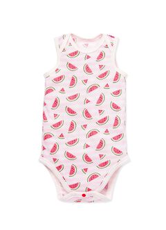 Baby Cotton Mesh Sleeveless Bodysuit 2 Pack, Rose, hi-res