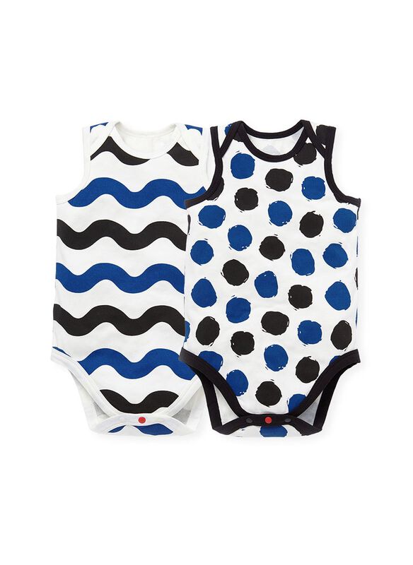 Baby Cotton S/L Bodysuit 2 Pcs Pack