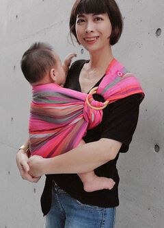 Rainbow Crayon Baby Ring Sling, , hi-res