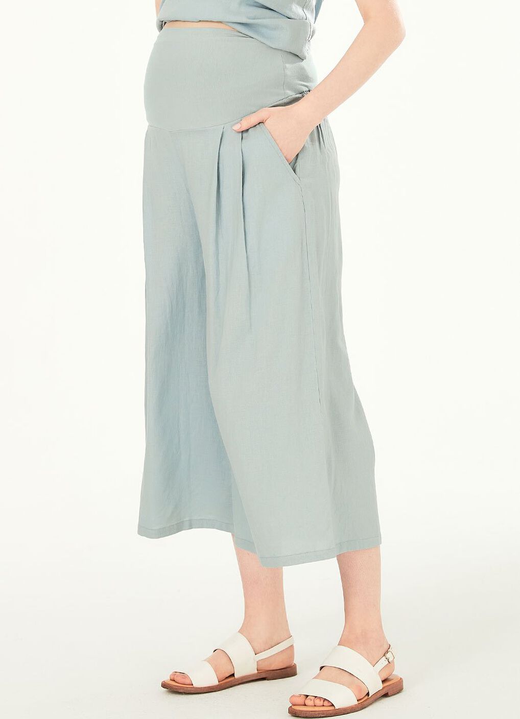 Drapey Maternity Wide Leg Pants, , hi-res image number 2