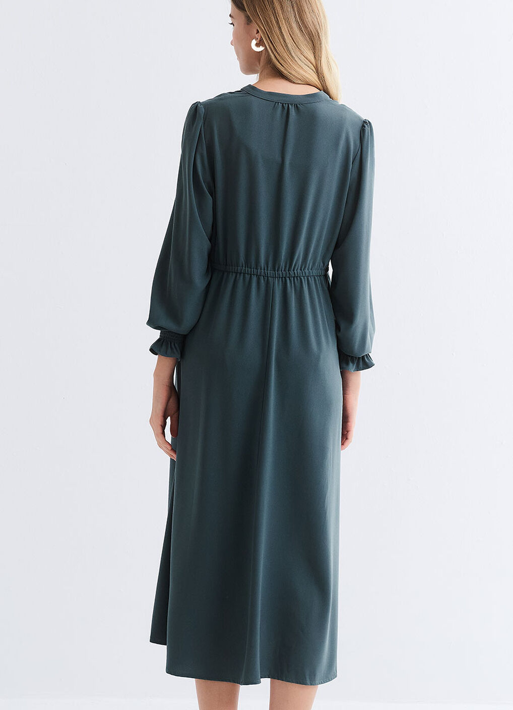 Half Placket Maternity & Nursing Dress, , hi-res image number 4
