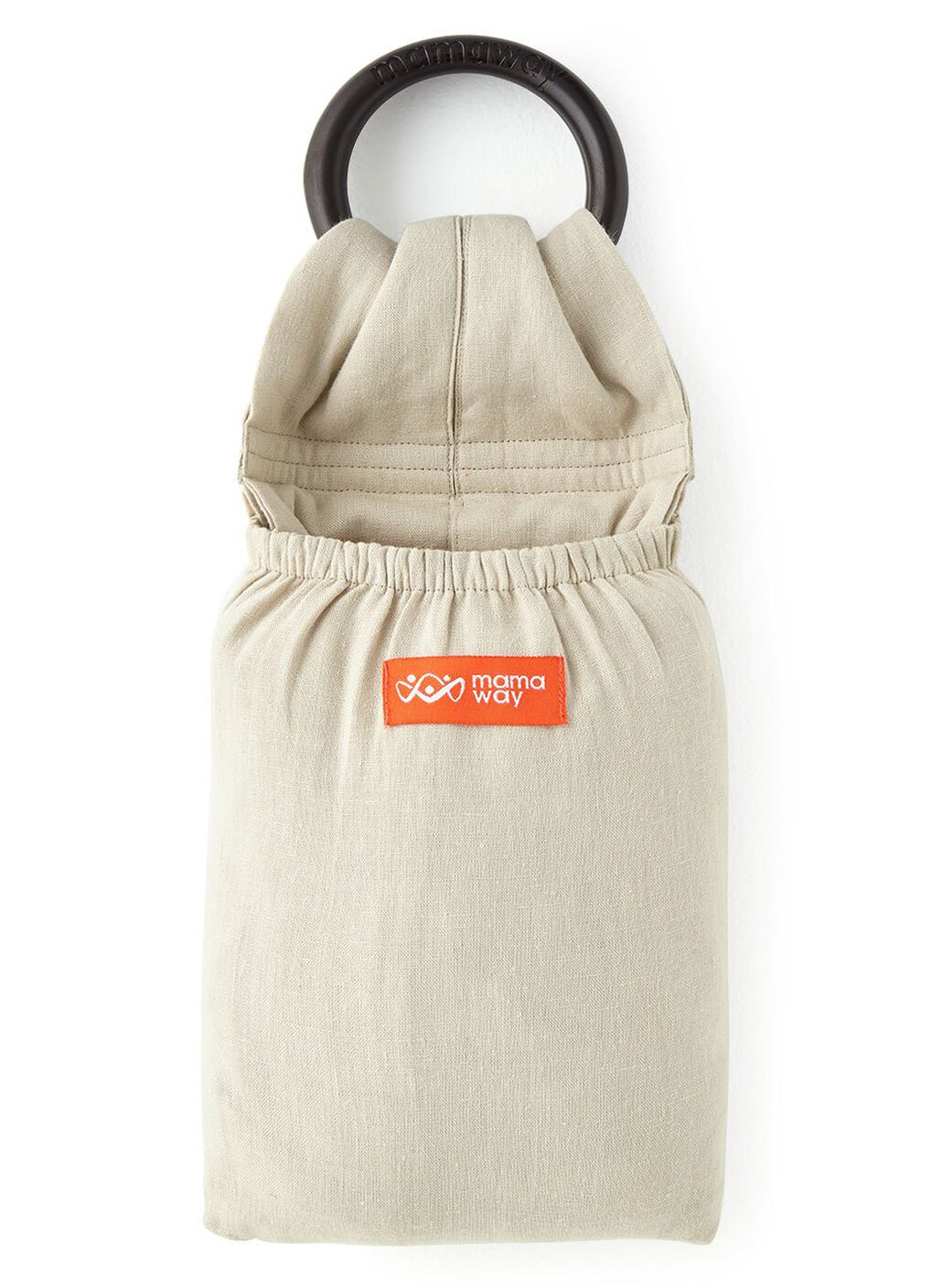 Solid Linen Baby Ring Sling, Khaki, hi-res image number 1