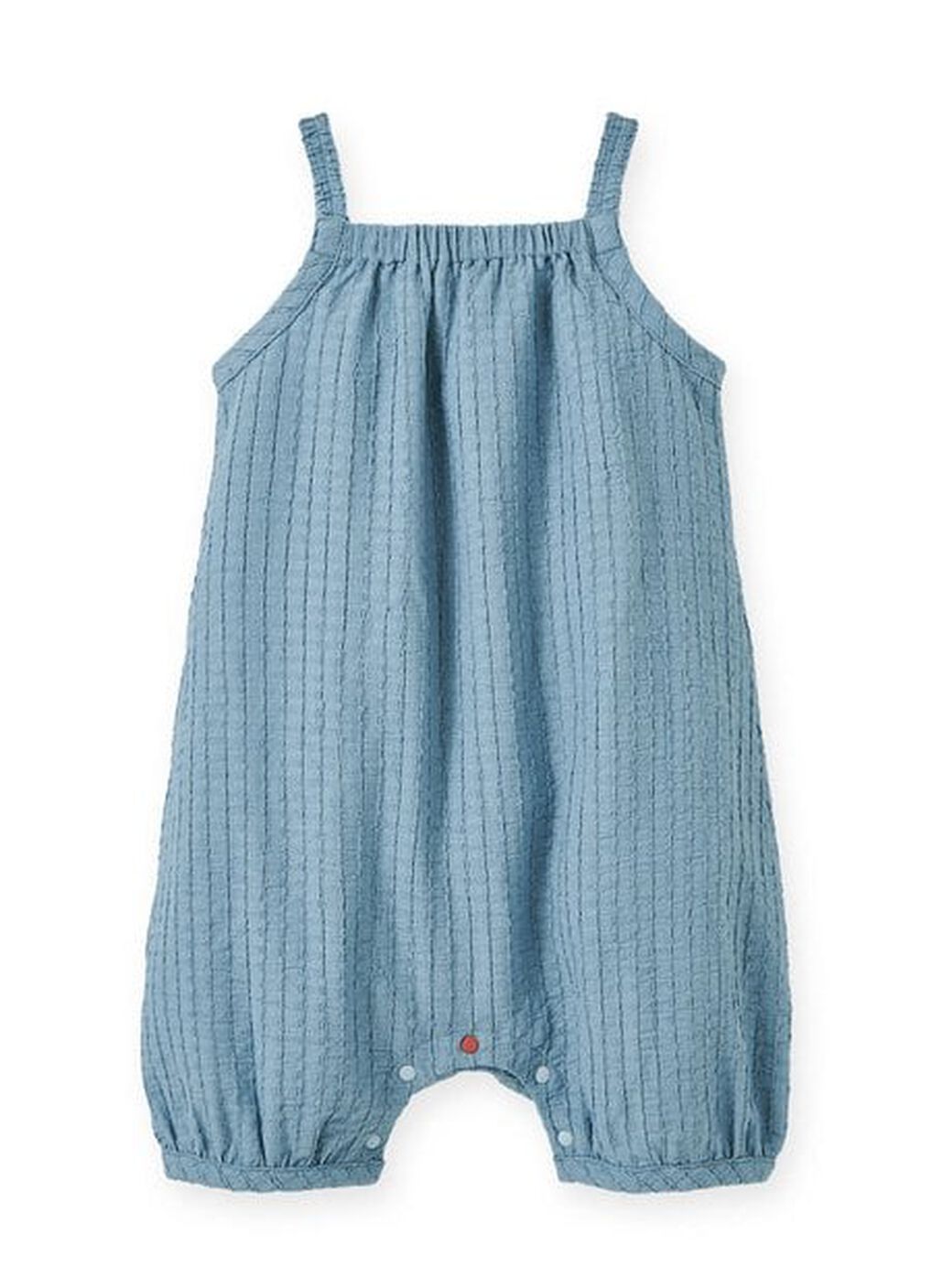 Spaghetti Strap Baby Bib Shorts, Blue, hi-res image number 0