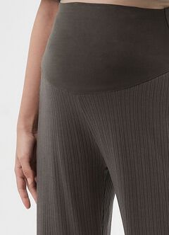 Pleated Maternity Straight Leg Pants, , hi-res