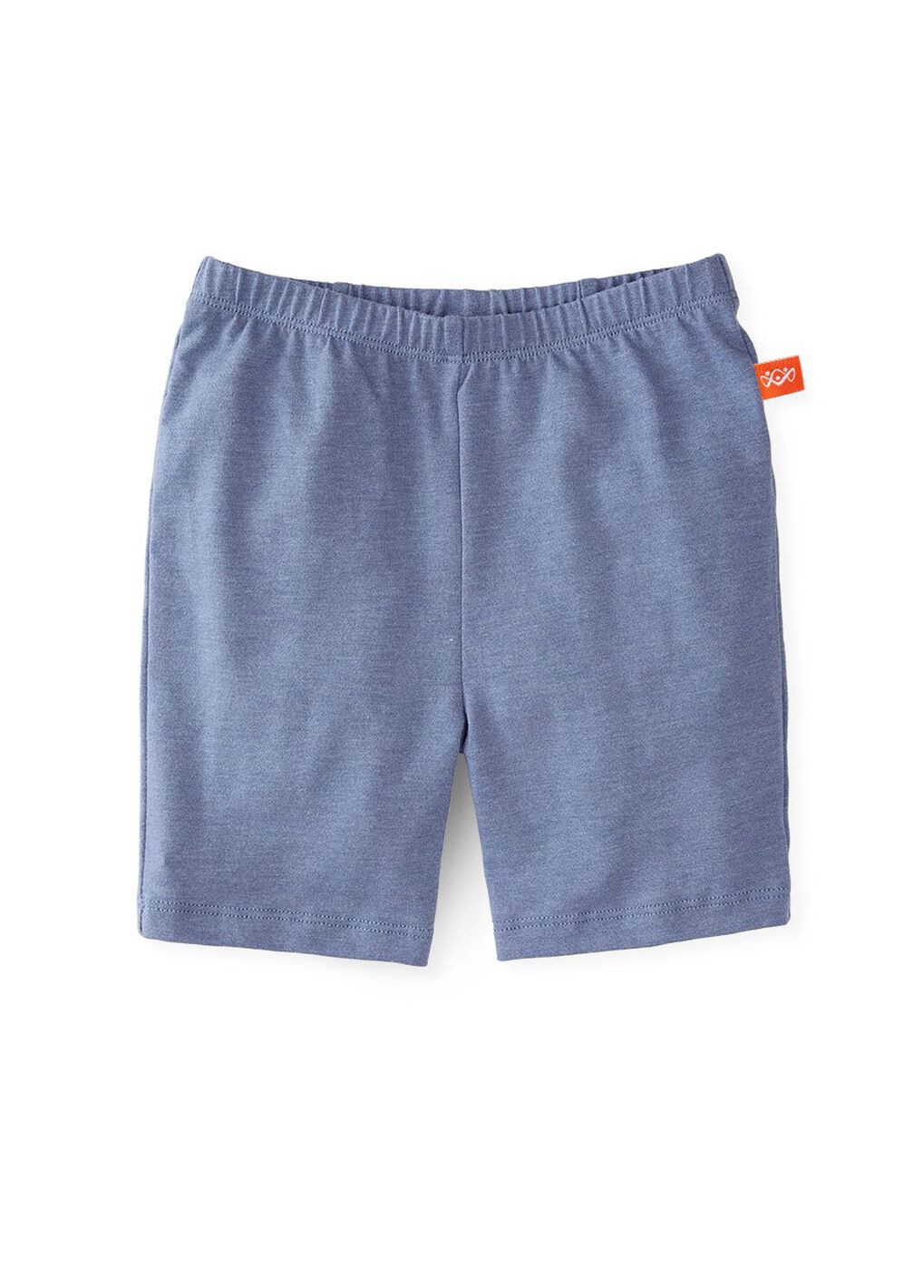 Baby Cotton Short Leggings, Blue Grey, hi-res image number 0