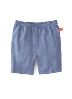 Baby Cotton Short Leggings, Blue Grey, hi-res