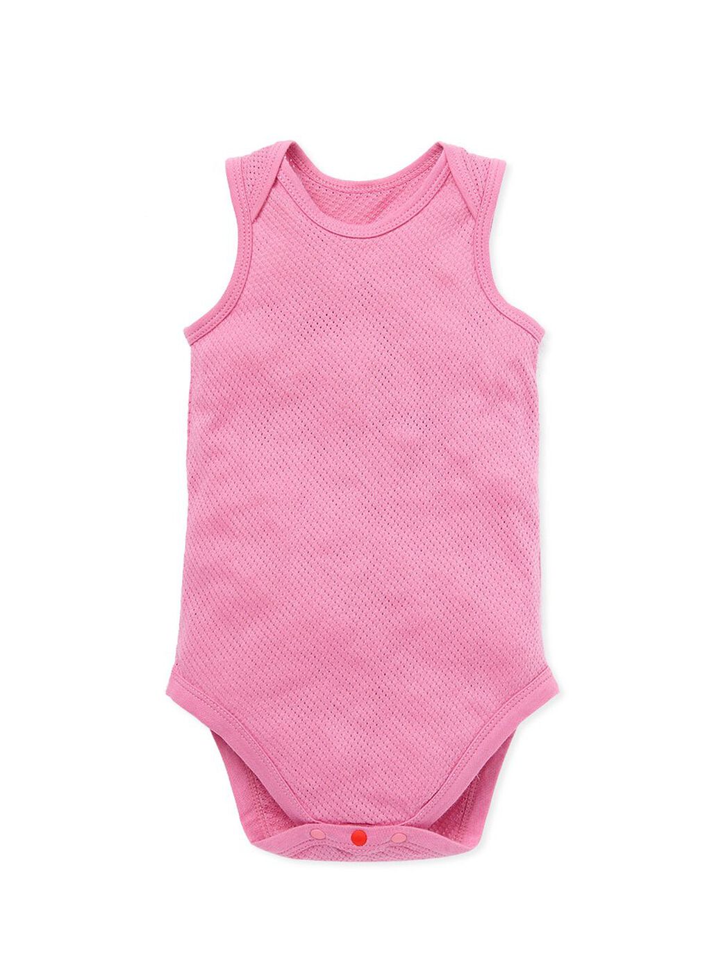 Baby Cotton Mesh Sleeveless Bodysuit 2 Pack, Rose, hi-res image number 1