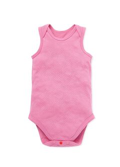 Baby Cotton Mesh Sleeveless Bodysuit 2 Pack, Rose, hi-res