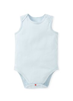 Geometry Baby Cotton Sleeveless Bodysuit 2 Pack, Light Blue, hi-res