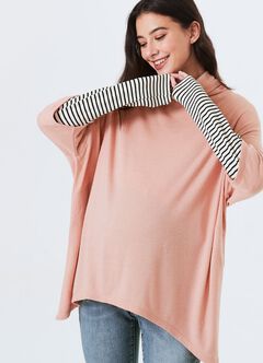 2 in 1 Maternity & Nursing Loose Top, , hi-res