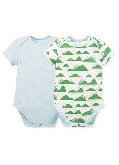 Bicycle Baby Cotton S/S Bodysuit 2 Pcs Pack, , hi-res