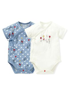 Disney Winnie The Pooh Newborn Cotton S/S Bodysuit 2 Pcs Pack, , hi-res