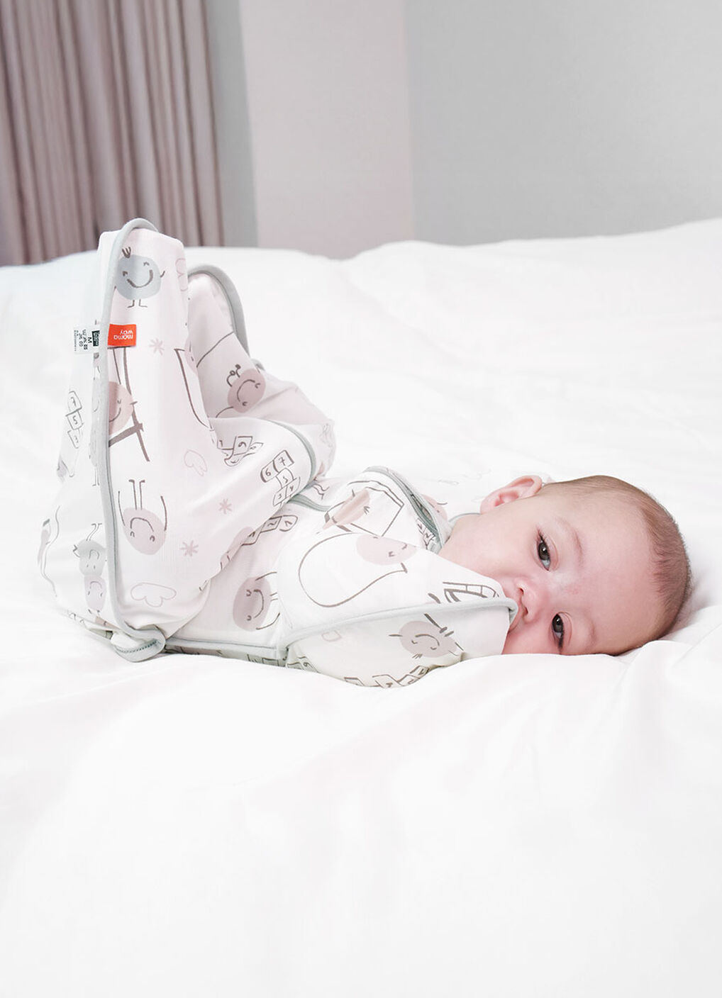 Newborn Swaddle-Happy Dango, , hi-res image number 4