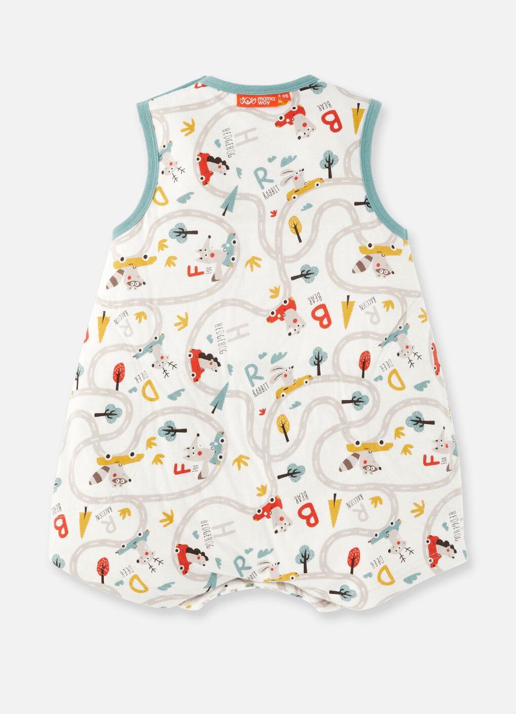 Lightweight Optimum Temp. Sleep Suit-Jungle Bumper Car, , hi-res image number 1
