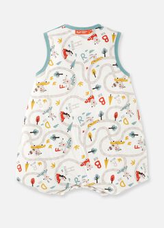 Lightweight Optimum Temp. Sleep Suit-Jungle Bumper Car, , hi-res