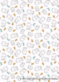 Line Arts Peppa Pig Baby Cotton S/L Bodysuit 2 Pcs Pack, Sage Green, hi-res