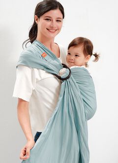 Solid Linen Baby Ring Sling, , hi-res