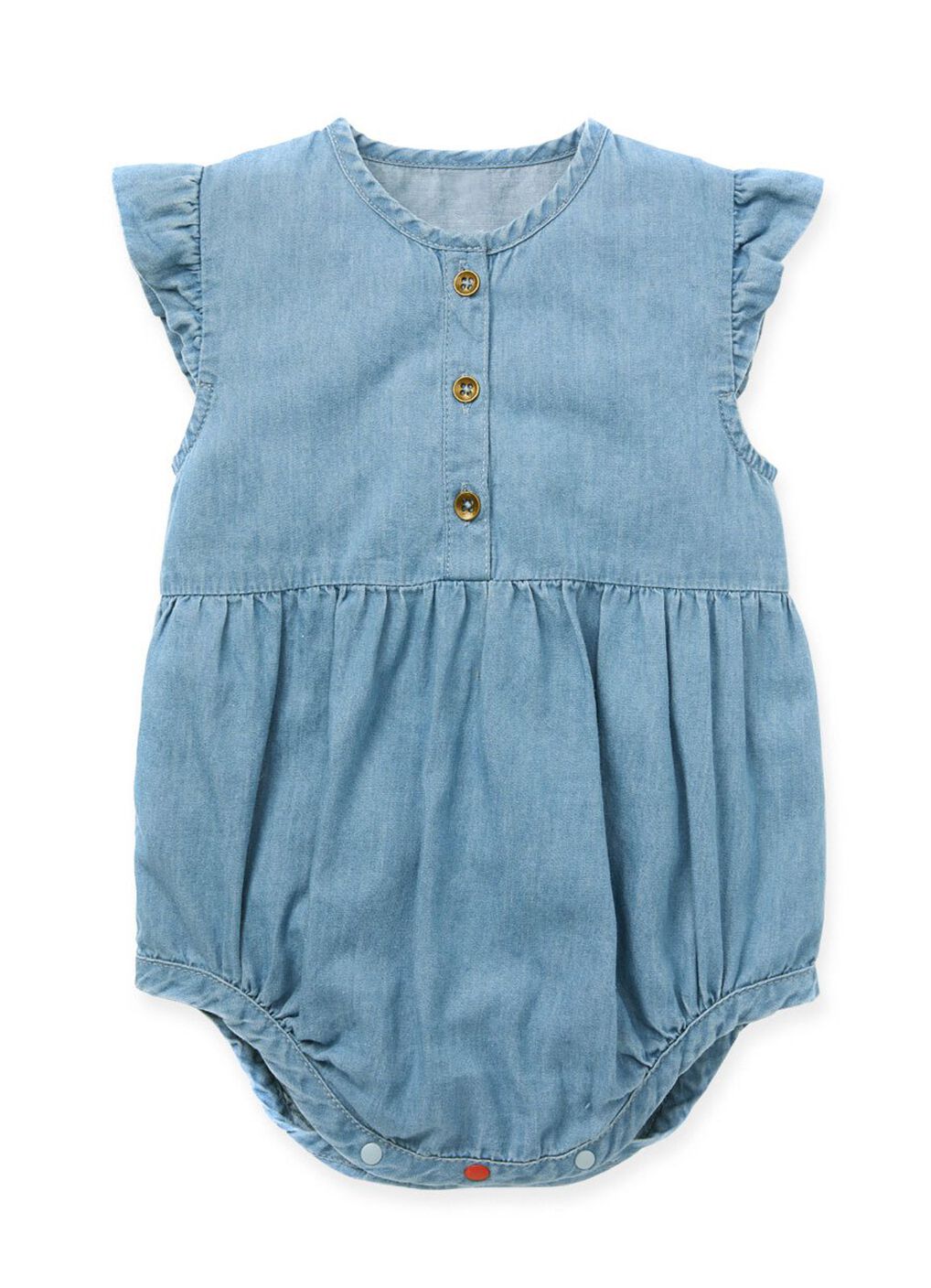 Baby Ruffle S/L Bodysuit, , hi-res image number 0