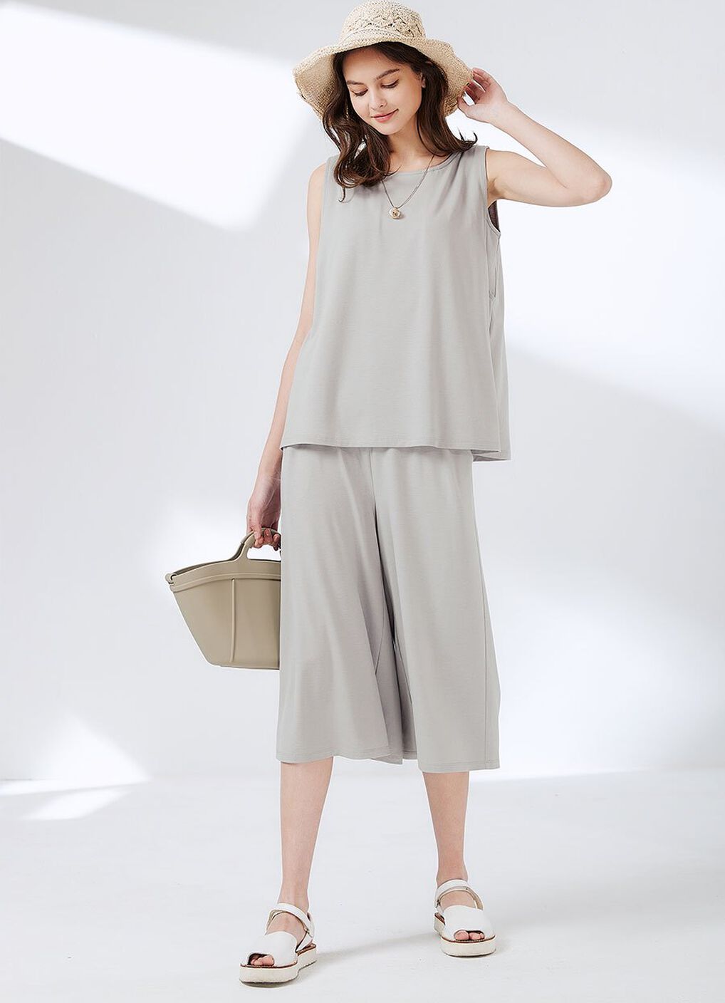 Maternity & Nursing Top Plus Wide Leg Pants Co-Ord Set, , hi-res image number 3