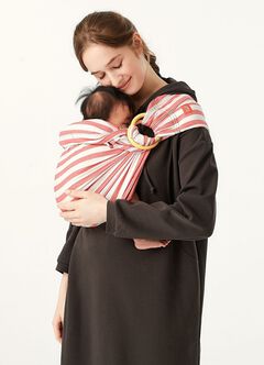 Tomato Cheese Baby Ring Sling, Red, hi-res