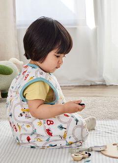 Lightweight Optimum Temp. Sleep Suit-Jungle Bumper Car, , hi-res
