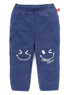 Baby Cotton Full-length Leggings, Navy, hi-res
