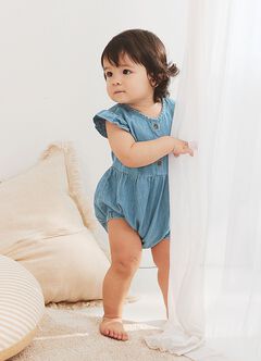 Baby Ruffle S/L Bodysuit, , hi-res