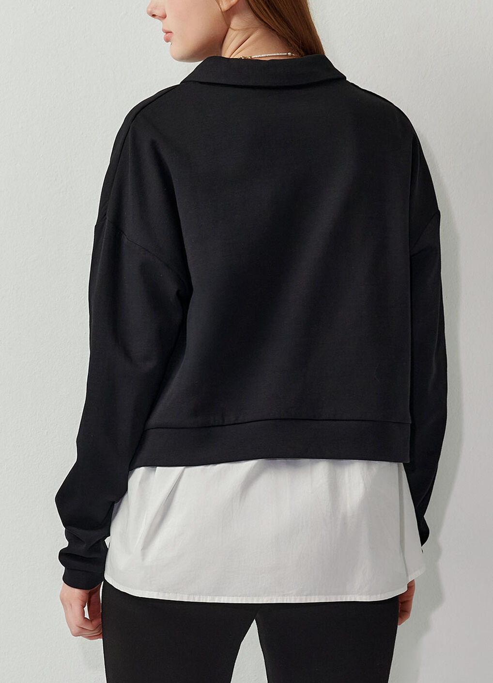 Skipper Collar 2 in 1 Maternity & Nursing Layered Jumper, , hi-res image number 5