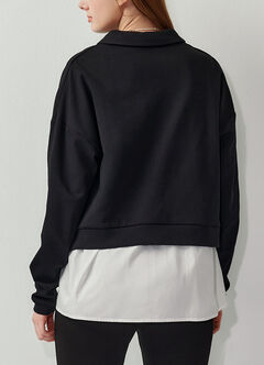 Skipper Collar 2 in 1 Maternity & Nursing Layered Jumper, , hi-res