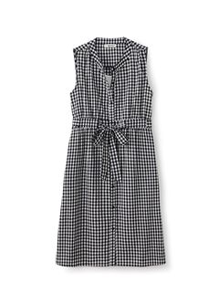 Button-through S/L Maternity & Nursing Dress, Black, hi-res