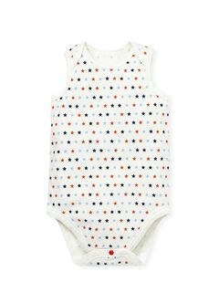 Baby Cotton Sleeveless Bodysuit 2 Pack, Navy, hi-res