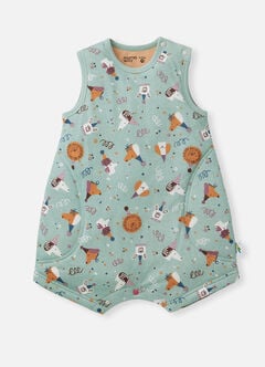 Lightweight Optimum Temp. Sleep Suit-Doggie Party, , hi-res