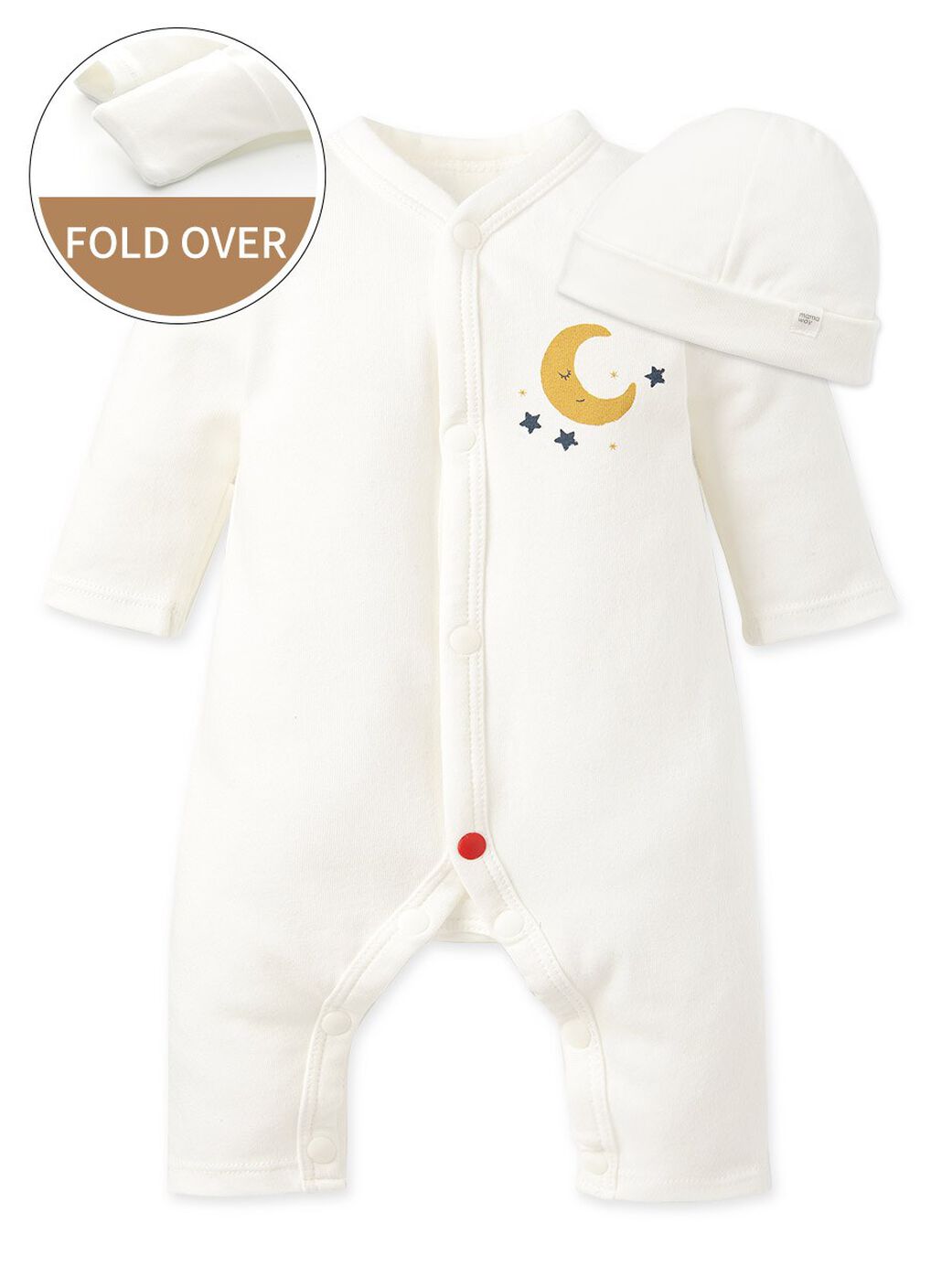 Premature Long Sleeve Jumpsuit & Hat Set, , hi-res image number 0