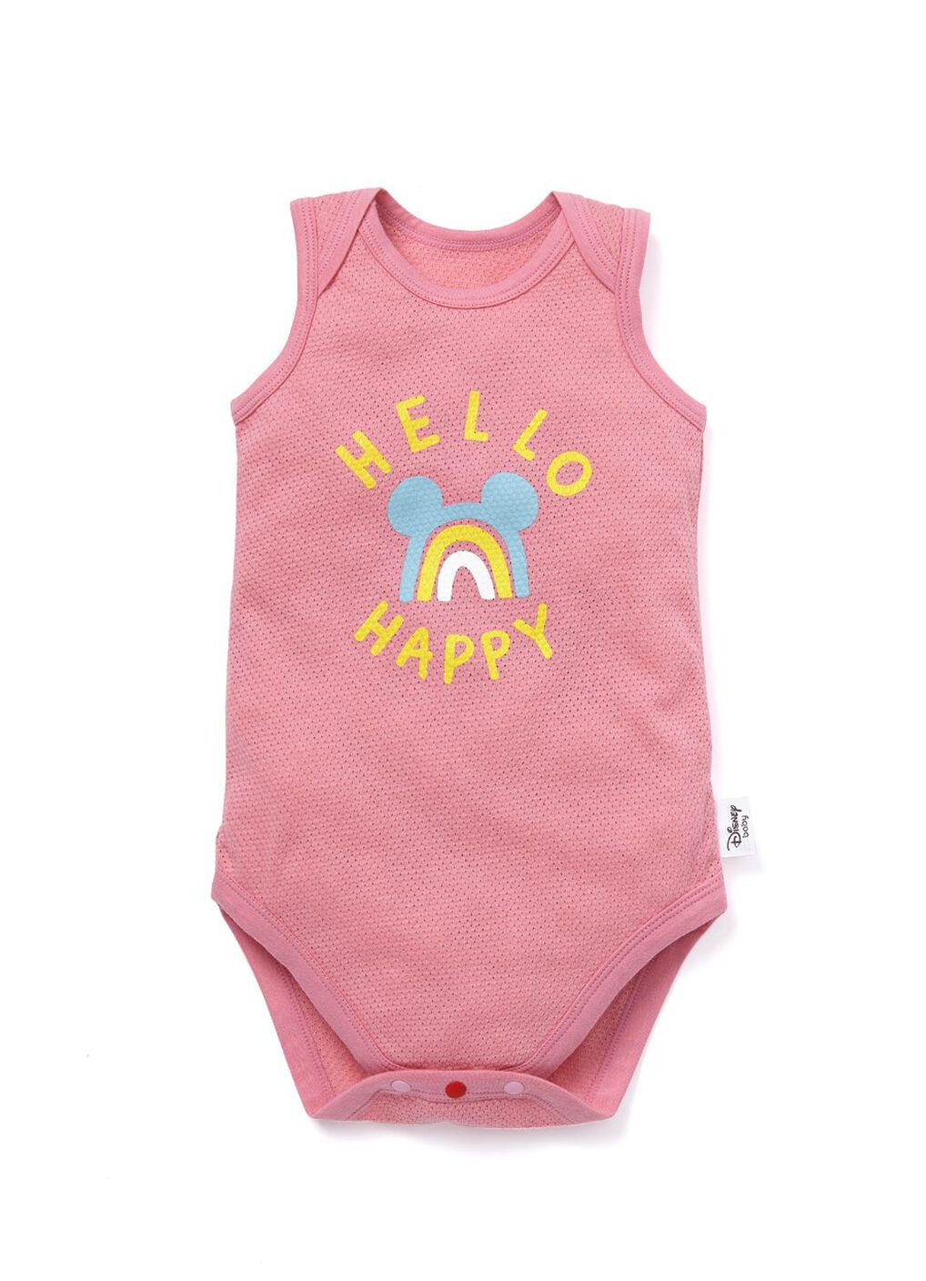 Baby Cotton Mesh Sleeveless Bodysuit 2 Pack, Fuschia, hi-res image number 4