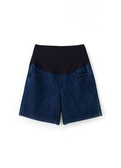 The A-Line Maternity Denim Shorts, , hi-res