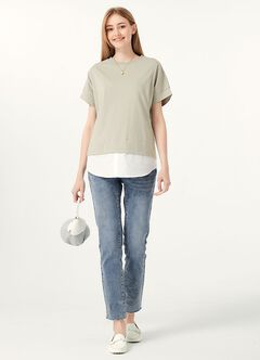 2 in 1 Cotton M&N Top, , hi-res
