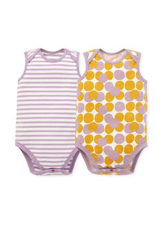 Taro Ball Baby Cotton S/L Bodysuit 2 Pcs Pack, , hi-res