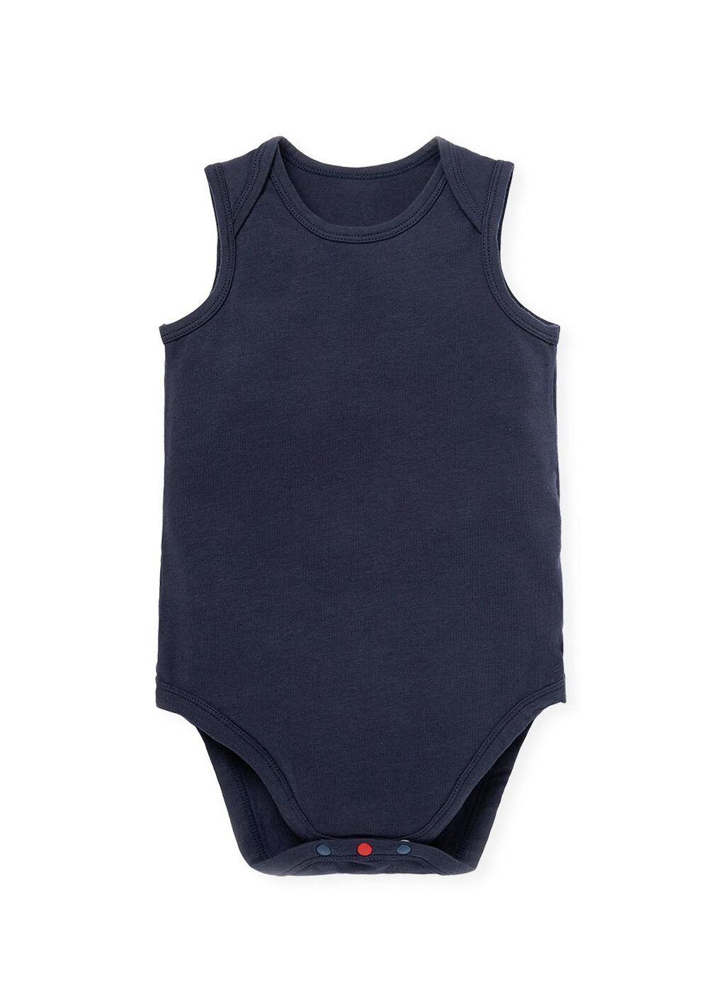 Baby Cotton Sleeveless Bodysuit 2 Pack, Navy, hi-res image number 2