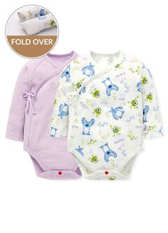 Disney Monsters University Newborn Cotton L/S Bodysuit 2 Pcs Pack, , hi-res