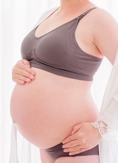 Antibacterial Seamless Maternity & Nursing Bra, Dusty Purple, hi-res