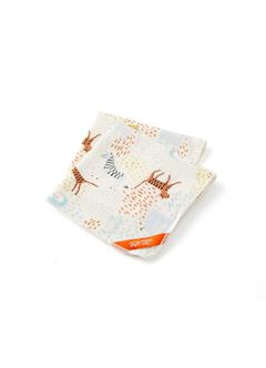 3 Layers Gauze Cotton Saliva Towel 2 Pack, Coral, hi-res