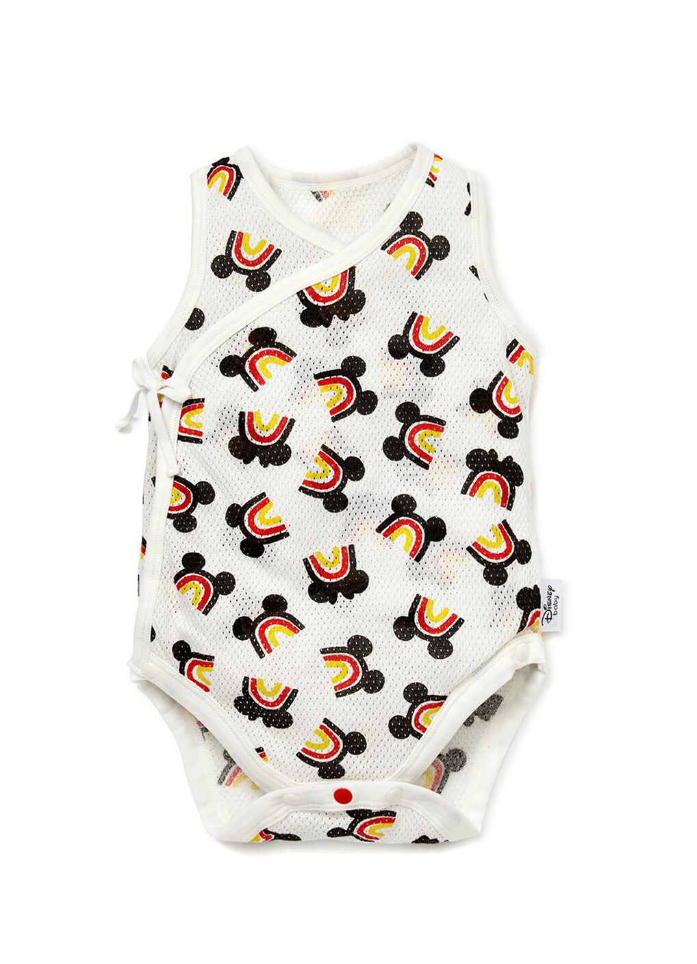 Newborn Cotton Mesh Sleeveless Bodysuit 2 Pack, Cream, hi-res image number 2