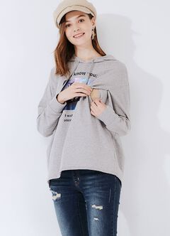 Disney Princess Maternity & Nursing Hoodie, Silver, hi-res