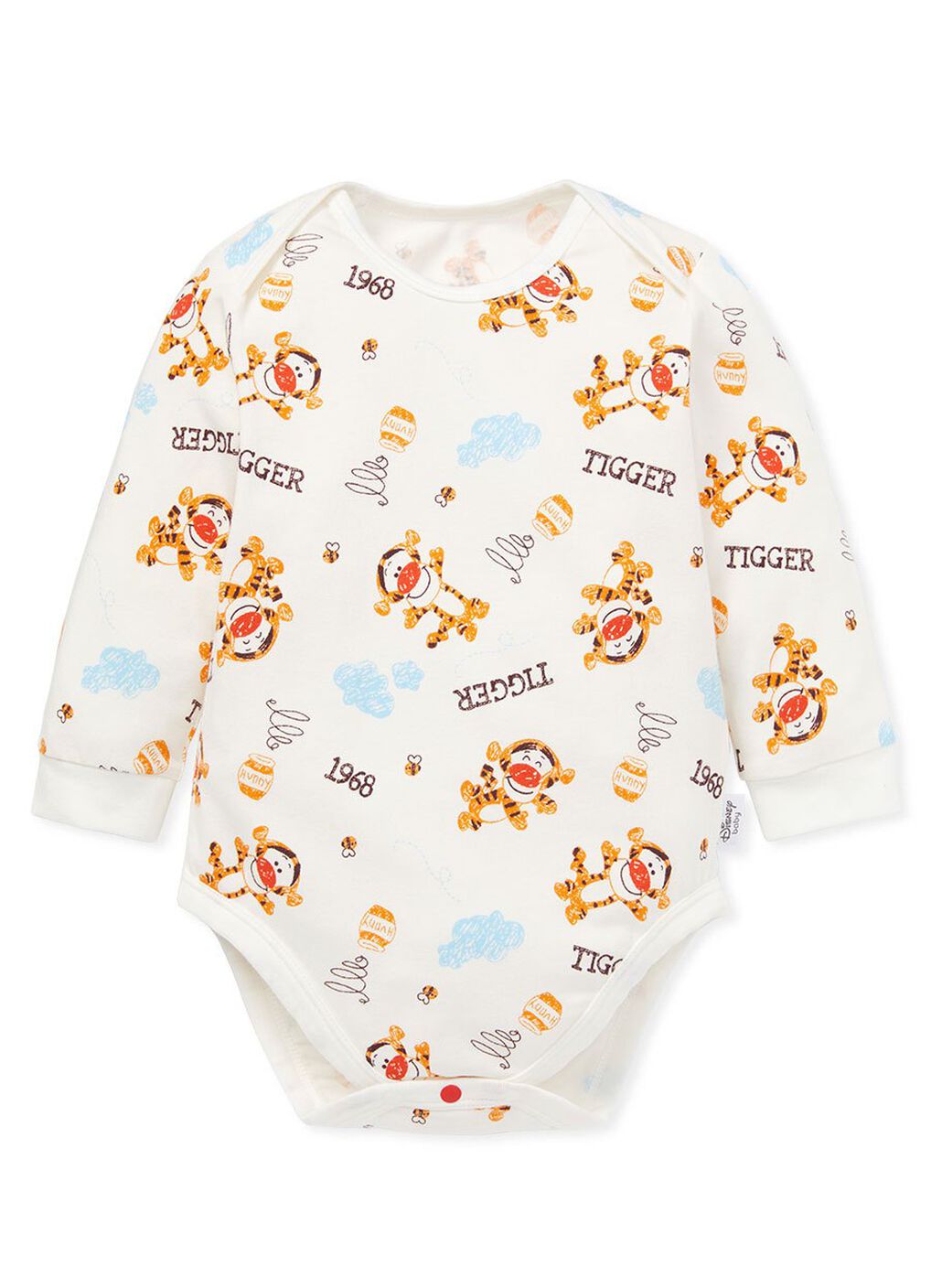 Disney Tigger Baby Cotton L/S Bodysuit 2 Pcs Pack, , hi-res image number 1