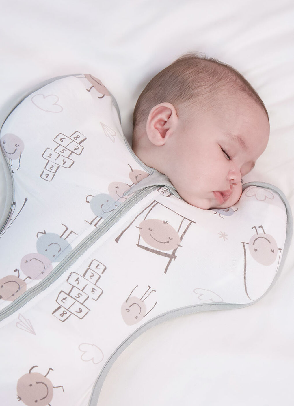 Newborn Swaddle-Happy Dango, , hi-res image number 0