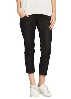 Cool Touch Maternity Ankle Biter Pants, Black, hi-res